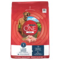 Purina One +Plus Dog Food, Natural, Large Breed, Adult Formula, 31.1 Pound