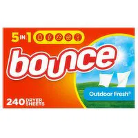 Bounce Fabric Softener Sheets, Outdoor Fresh Scent, 240 Each