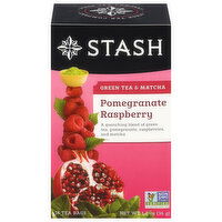 Stash Tea Bags Pomegranate Raspberry Green Tea & Matcha, 18 Each
