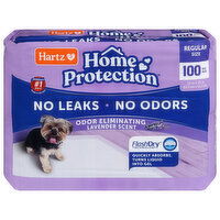 Hartz Home Protection Odor Eliminating Lavender Scent Regular Size Dog Pads, 100 Each