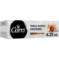 Carr's Table Water Table Water Crackers, Cracked Pepper, 4.25 Ounce