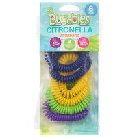 Bugables Wristband, Citronella, 6 Each