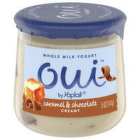 Oui Yogurt, Whole Milk, Caramel & Chocolate, Creamy, 5 Ounce