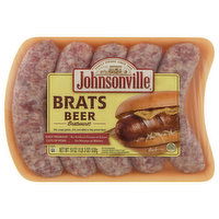 Johnsonville Bratwurst, Beer, Brats, 19 Ounce