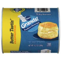 Pillsbury Grands! Biscuits, Butter Tastin', Southern Homestyle, 5 Each