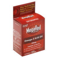 Schiff Mega Red Heart Health Omega-3 Krill Oil, 350 mg, Softgels, 65 Each