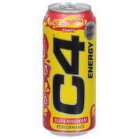 C4 Energy Drink, Performance, Zero Sugar, Starburst Cherry, 16 Fluid ounce