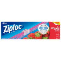 Ziploc Slider Bags, Storage, Gallon, 32 Each