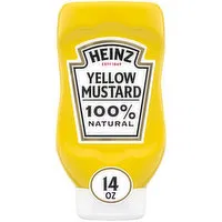 Heinz 100% Natural Yellow Mustard, 14 Ounce