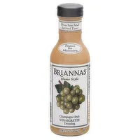 Briannas Home Style Vinaigrette Dressing, Champagne Style, 12 Ounce