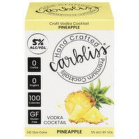 Carbliss Pineapple Vodka Cocktail, 4 Each