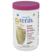 Simply Tera's Whey Protein, Pure, Bourbon Vanilla, 12 Ounce