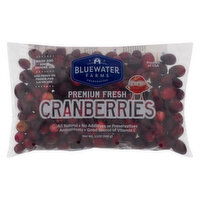 Bluewater Farms Premium Fresh Cranberries, Frozen, 12 Ounce