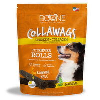 Boone  Collawags Retriever Rolls, Chicken + Collagen, 6 Ounce