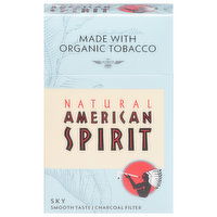 American Spirit Cigarettes, Natural, Charcoal Filter, Class A, Sky, 20 Each