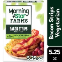 MorningStar Farms Plant Based Bacon Strips, Original, 5.25 Ounce