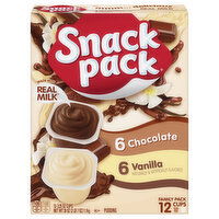 Snack Pack Chocolate and Vanilla Flavored Pudding Cups Family Pack, 39 Ounce