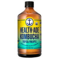 Health-Ade Kombucha, Tropical Pineapple, 16 Fluid ounce