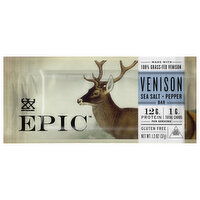 Epic Bar, Sea Salt + Pepper, Venison, 1.3 Ounce