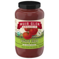 Muir Glen Organic No Sugar Added Tomato Basil Pasta Sauce, 23.5 Ounce