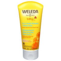 Weleda Shampoo + Body Wash, Gentle, 2-in-1, Baby, 6.8 Fluid ounce