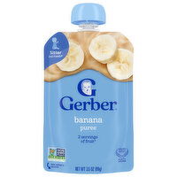 Gerber Banana Puree, Sitter 2nd Foods, 3.5 Ounce