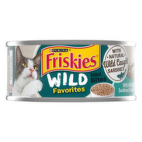 Friskies Cat Food, with Wild Caught Sardines & Kale in Sauce, Mini Bites, 5.5 Ounce