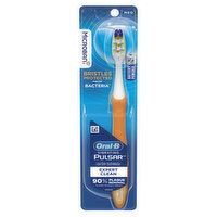 Oral-B Pulsar Vibrating Pulsar Battery Toothbrush with Microban, Plaque Remover for Teeth, Medium, 1 Count, 1 Each