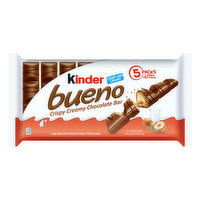 Kinder Bueno Chocolate Bar, Crispy Creamy, 5 Pack, 5 Each