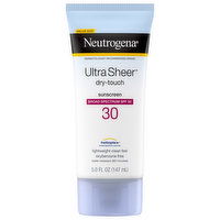 Neutrogena Ultra Sheer Sunscreen, Dry-Touch, Broad Spectrum SPF 30, Value Size, 5 Fluid ounce