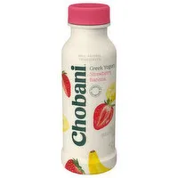 Chobani Yogurt Drink, Greek, Low-Fat, Strawberry Banana, 7 Fluid ounce