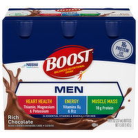 Boost Balanced Nutritional Drink, Rich Chocolate, Men, 6 Each