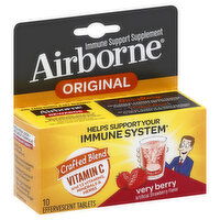 Airborne Immune Support, Very Berry, Original, Effervescent Tablets, 10 Each