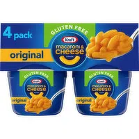 Kraft Gluten Free Original Macaroni & Cheese Dinner, 4 ct Pack, 1.9 Ounce