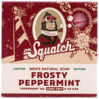 Dr. Squatch Natural Soap, Men's, Frosty Peppermint, 5 Ounce