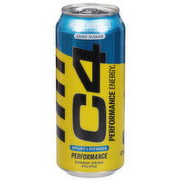 C4 Energy Drink, Frozen Bombsicle Zero Sugar, 16 Fluid ounce