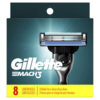 Gillette Mach3 Razor Refills for Men, 8 Each