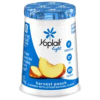 Yoplait Light Yogurt, Fat Free, Harvest Peach, 6 Ounce