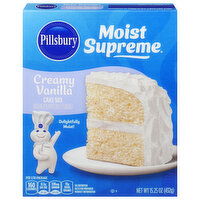 Pillsbury Moist Supreme Cake Mix, Creamy Vanilla, 15.25 Ounce