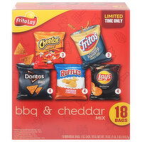 Frito Lay Mix, BBQ & Cheddar, 18 Each