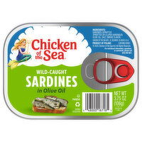 Chicken of the Sea Sardines, In Olive Oil, Wild-Caught, 3.75 Ounce