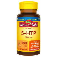 Nature Made 5-HTP, 100 mg, Chewable, Tablets, Orange Citrus, 30 Each