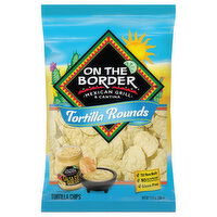 On the Border Tortilla Chips, Mexican Grill & Cantina, Tortilla Rounds, 10.5 Ounce