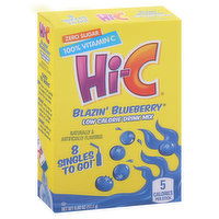 Hi-C Singles to Go! Drink Mix, Low Calorie, Blazin' Blueberry, 8 Each