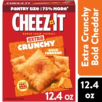 Cheez-It Extra Crunchy Bold Cheddar Baked Snack Crackers, 12.4 Ounce