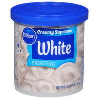 Pillsbury Frosting, Creamy Superme, White, 16 Ounce