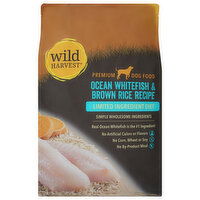 Wild Harvest Dog Food, Premium, Ocean Whitefish & Brown Rice Recipe, 12 Pound