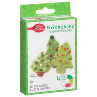 Betty Crocker Writing Icing, Holiday Colors, 4 Each