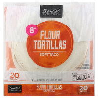 Essential Everyday Flour Tortillas, Soft Taco, 8 Inch