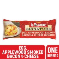 El Monterey Signature Burrito, Egg, Applewood Smoked Bacon & Cheese, 4.5 Ounce